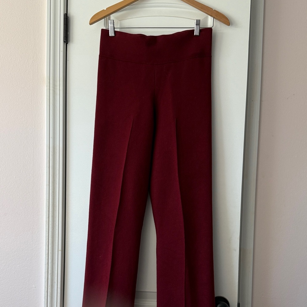 Elegant Burgundy Women's Pants